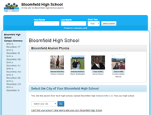 Tablet Screenshot of bloomfieldhighschool.org